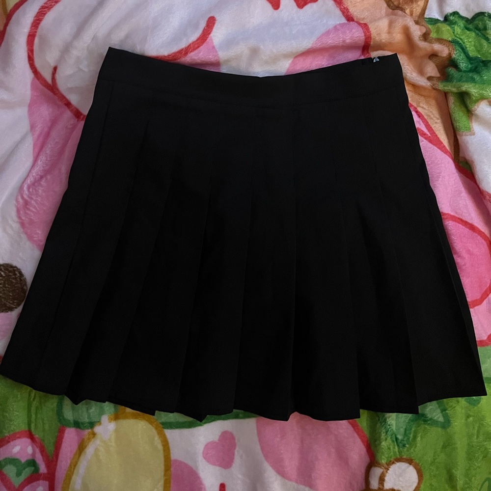 Black Pleated Skirt